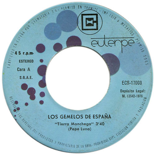 last ned album Los Gemelos De España - Tierra Manchega