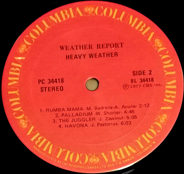 Weather Report - Heavy Weather | Columbia (PC 34418) - 6