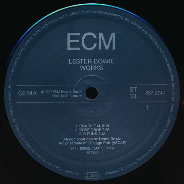 lataa albumi Lester Bowie - Works