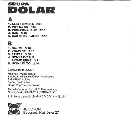 baixar álbum Grupa Dolar - αΩ