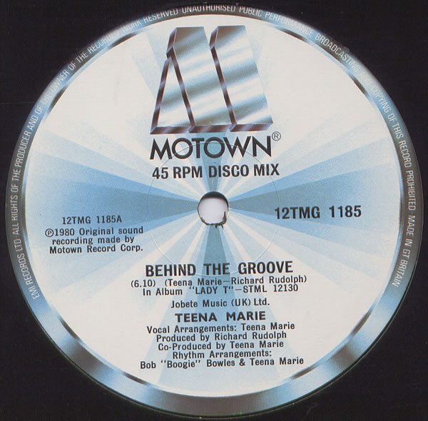 Teena Marie – Behind The Groove (1980, Vinyl) - Discogs