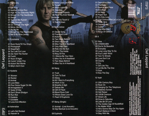 Def Leppard – mp3 (MP3, 192-256 kbps, CD) - Discogs