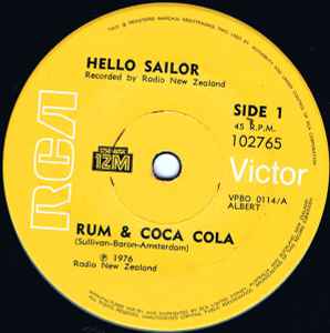 Hello Sailor - Rum & Coca Cola album cover