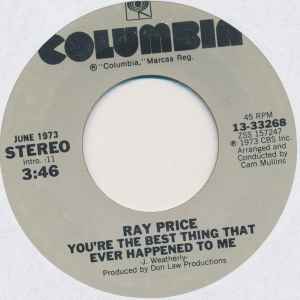 Ray Price - You're The Best Thing That Ever Happened To Me / Like A First Time Thing album cover