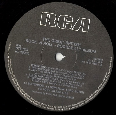 The Great British Rock 'N' Roll - Rockabilly Album (1980, Vinyl