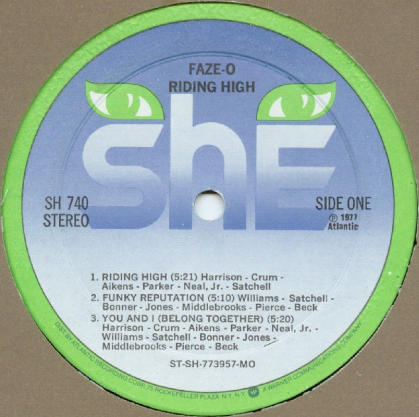 Faze-O - Riding High | She Records (SH 740) - 3