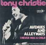 Cover of Avenues And Alleyways / I Never Was A Child, 1972, Vinyl