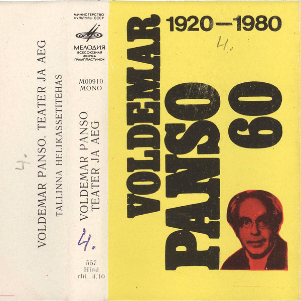 lataa albumi Voldemar Panso - Teater ja aeg Voldemar Panso 60 1920 1980