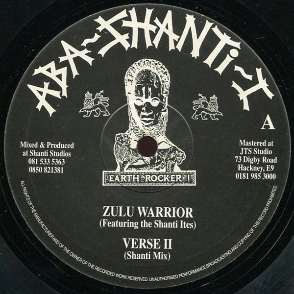 Aba-Shanti-I Featuring The Shanti Ites – Zulu Warrior (1994, Vinyl 