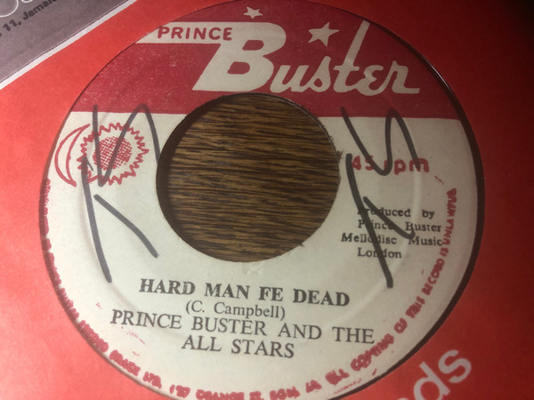 Prince Buster – Hard Man Fi Dead, I Won't Let You Cry (Vinyl