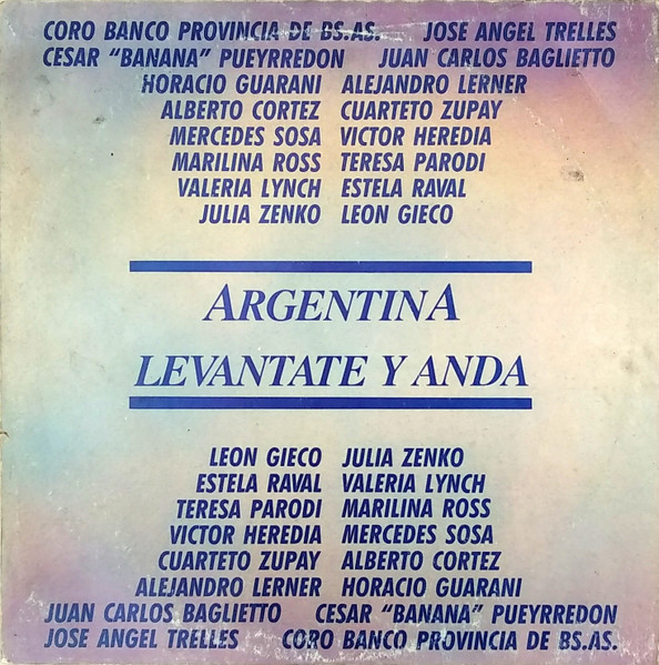 Argentina Levántate Y Anda (1989, Vinyl) - Discogs | Tischläufer