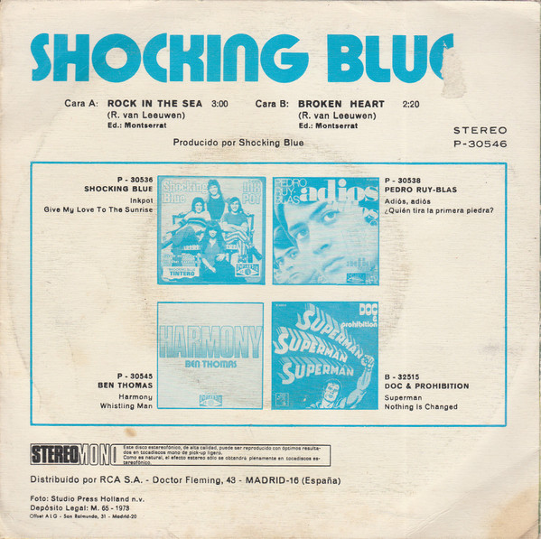 last ned album Shocking Blue - Rock In The Sea