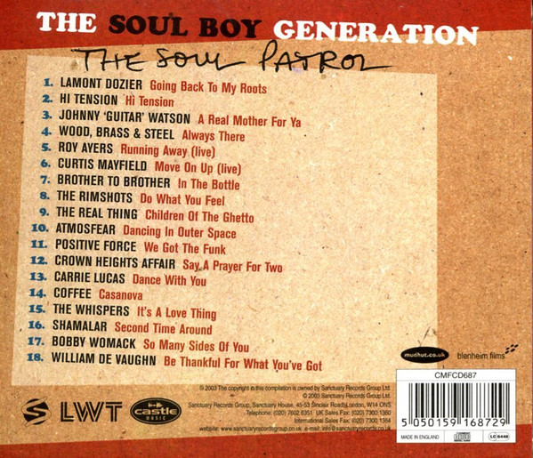 baixar álbum Various - The Soul Boy Generation The Soul Patrol