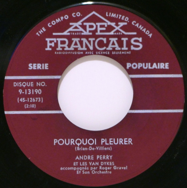 télécharger l'album André Perry - Pourquoi Pleurer