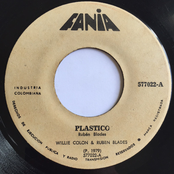 Willie Colón & Ruben Blades – Plastico / Pedro Navaja (1979, Vinyl 