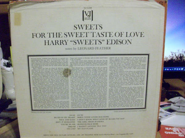 lataa albumi Harry Sweets Edison His Trumpet & Orchestra - Sweets For The Sweet Taste Of Love