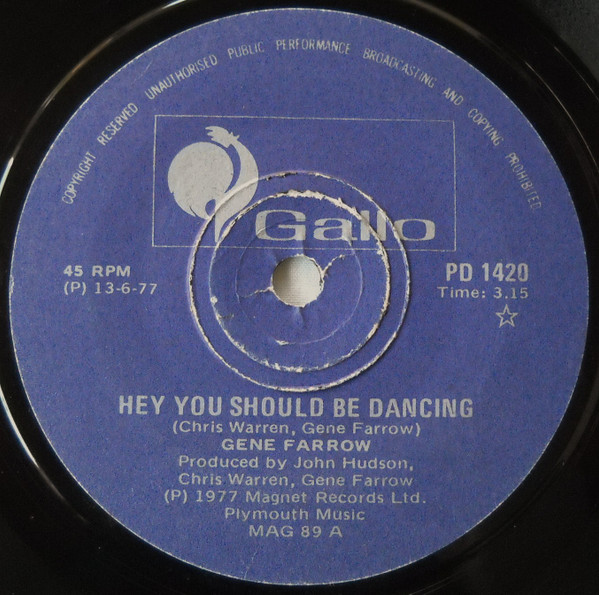 last ned album Gene Farrow - Hey You Should Be Dancing