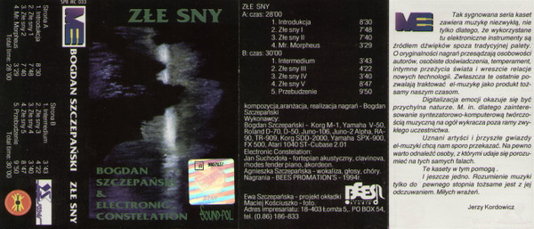 Album herunterladen Bogdan Szczepański & Electronic Constellation - Złe Sny