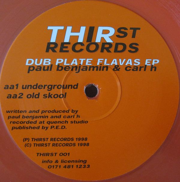descargar álbum Paul Benjamin & Carl H - Dub Plate Flavas EP