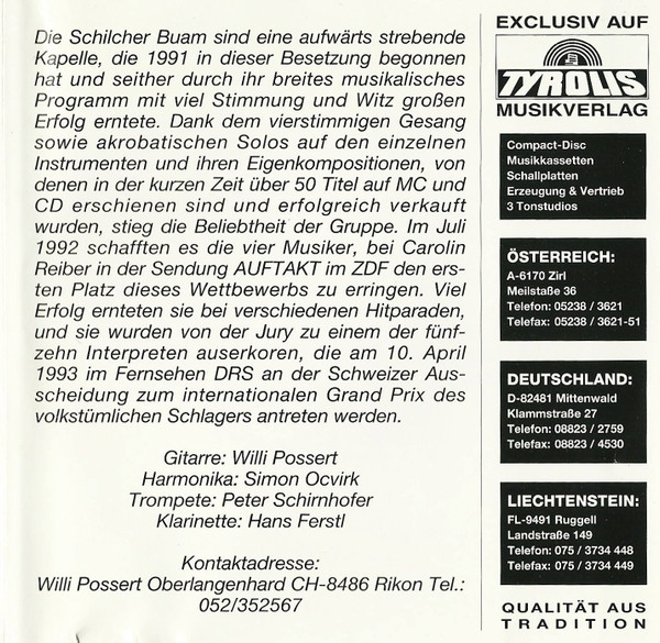 baixar álbum Schilcher Buam - Lieber Schatz