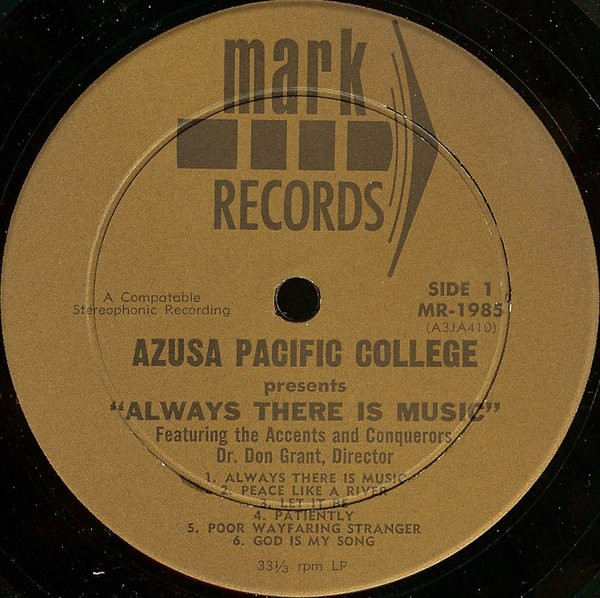 Album herunterladen Azusa Pacific College Chorales - Always There Is Music