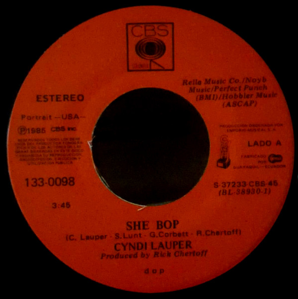 Cyndi Lauper – She Bop (1985, Vinyl) - Discogs