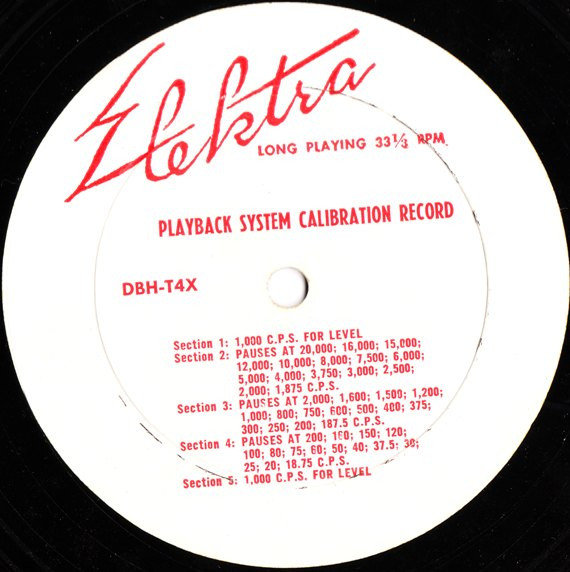 télécharger l'album No Artist - Elektra Playback System Calibration Record
