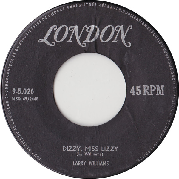 Larry Williams Slow Down Dizzy, Miss Lizzy Releases Discogs