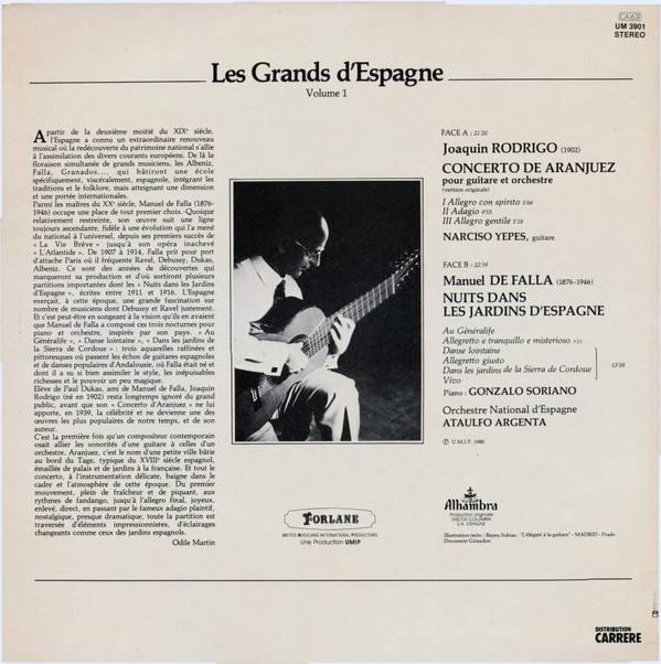 lataa albumi Joaquín Rodrigo, Manuel De Falla - Les Grands dEspagne Volume 1