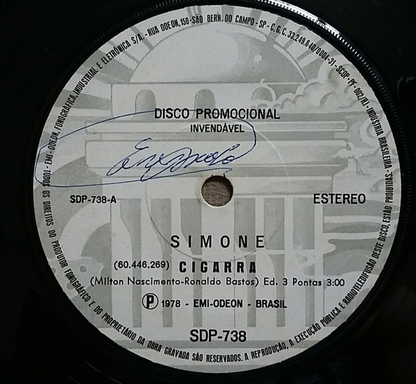 Simone – Cigarra (1978, Vinyl) - Discogs