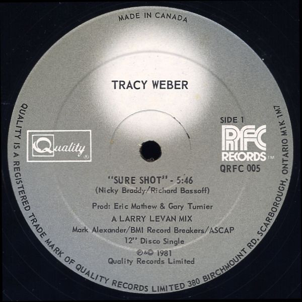 Tracy Weber – Sure Shot (1981, Vinyl) - Discogs