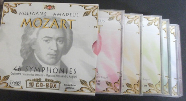 ladda ner album WA Mozart Alessandro Arigoni, Orchestra Filarmonica Italiana - 46 Symphonies