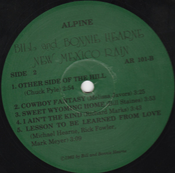 lataa albumi Bill And Bonnie Hearne - New Mexico Rain
