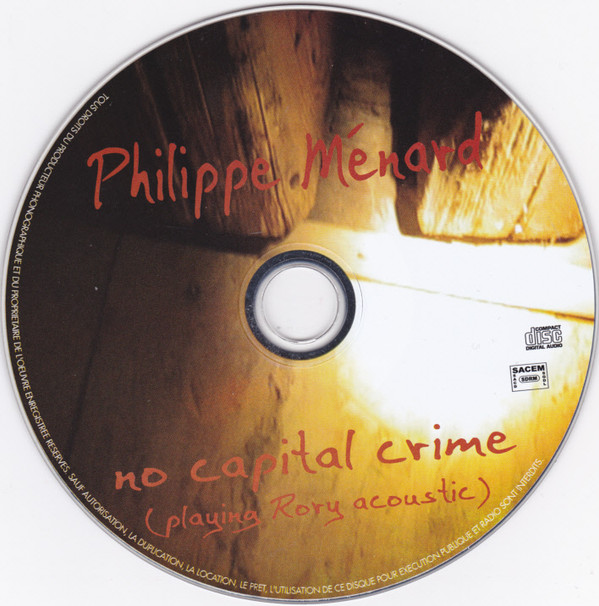 télécharger l'album Philippe Ménard - No Capital Crime Playing Rory Acoustic