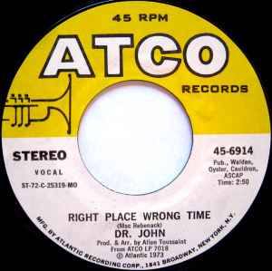 Dr. John - Right Place Wrong Time album cover