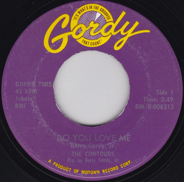 The Contours - Do You Love Me / Move, Mr. Man | Releases | Discogs