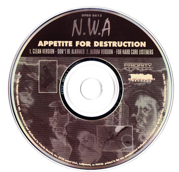 N.W.A. – Appetite For Destruction (1992, CD) - Discogs