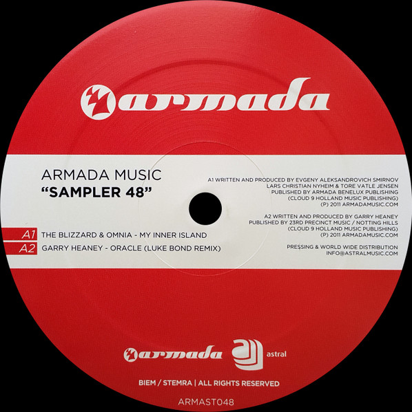 Armada Music Sampler 48 2011 Vinyl Discogs