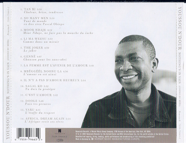 Youssou N'Dour - Nothing's In Vain (Coono Du Réér) | Nonesuch (7559-79663-2) - 3