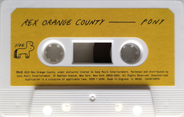 rex orange county pony カセット テープ-