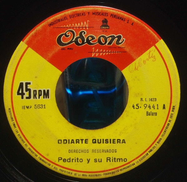 Album herunterladen Pedrito Y Su Ritmo - Odiarte Quisiera