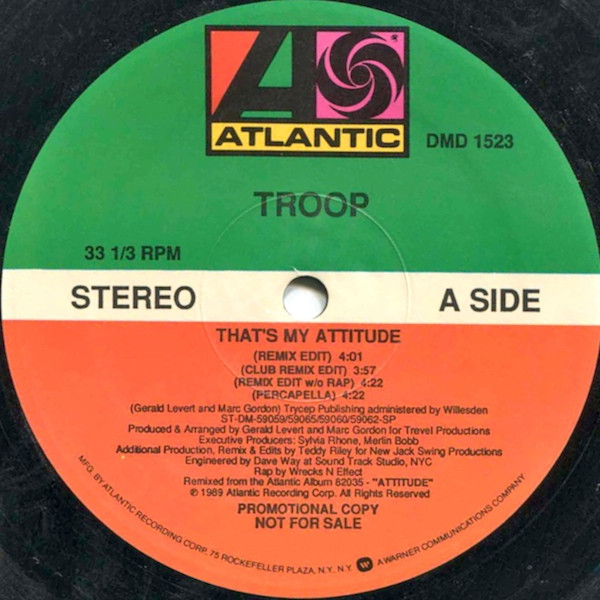 Troop – That's My Attitude (1990, Vinyl) - Discogs