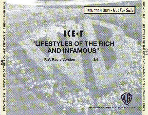 Ice-T – Lifestyles Of The Rich And Infamous (1991, CD) - Discogs