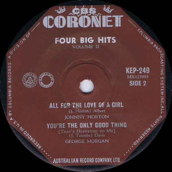 Album herunterladen Ray Price, Carl Smith , Johnny Horton, George Morgan - Four Big Hits Volume II