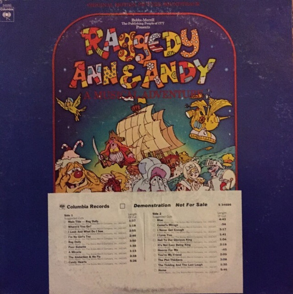 Joe Raposo – Raggedy Ann & Andy A Musical Adventure (1977, Vinyl