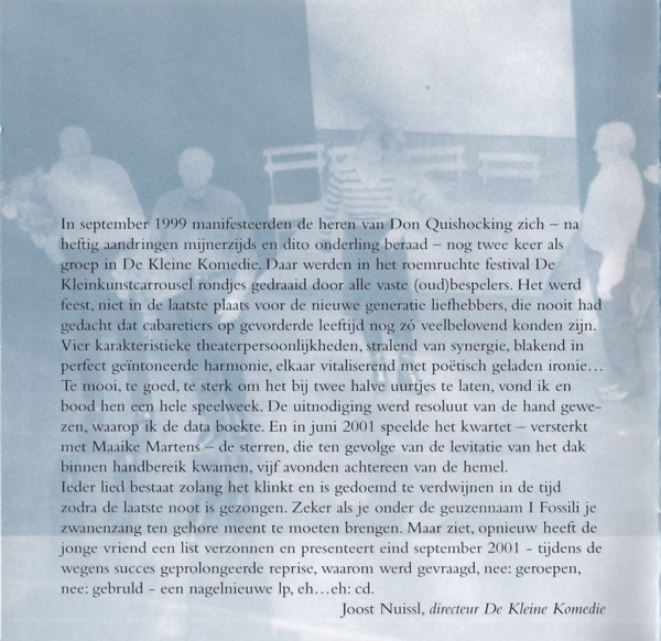 Album herunterladen Nog Één Keer De Heren Van Don Quishocking - I Fossili