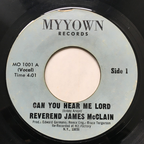 télécharger l'album Reverend James McClain - Can You Hear Me Lord Can You Hear Me Lord Instr