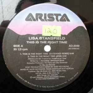 Lisa Stansfield - This Is The Right Time album cover
