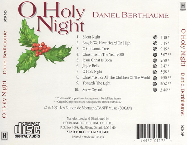 télécharger l'album Daniel Berthiaume - O Holy Night