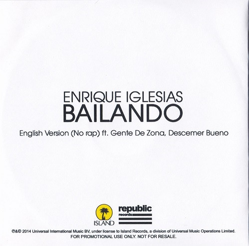 Album herunterladen Enrique Iglesias Featuring Descemer Bueno & Gente De Zona - Bailando